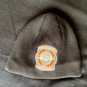 Harley Davidson Y2K Fleece Lined Thick Kids Beanie Hat! 2T-4T!